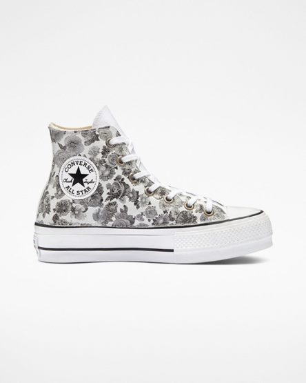 Sapatos Plataforma Converse Chuck Taylor All Star Lift LTD Floral Cano Alto Feminino Floral | PT K00T89P